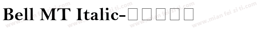 Bell MT Italic字体转换